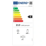 Gorenje RKI517EP1 beépíthető kombinált hűtőszekrény