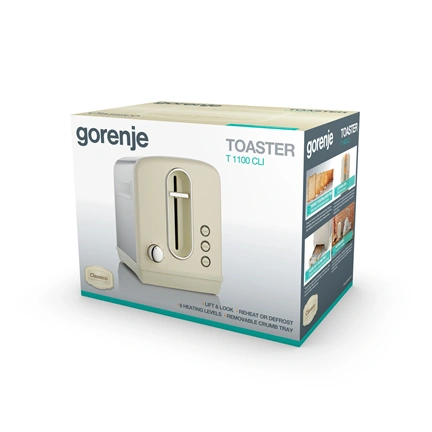 Gorenje T1100CLI kenyérpirító Classico design