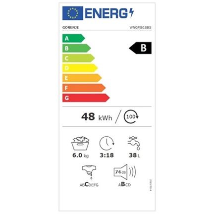 Gorenje WNGPI61SBS keskeny elöltöltős mosógép 6kg