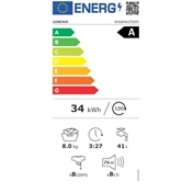 Gorenje WNS84A2TWIFI elöltöltős mosógép 8 kg