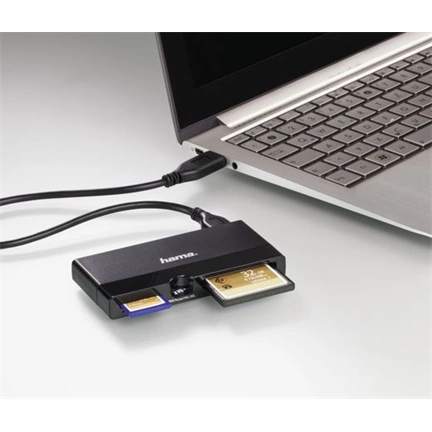 HAMA USB-3.0 MULTI KÁRTYAOLVASÓ SD-UHS-II microSD UHS-II CF