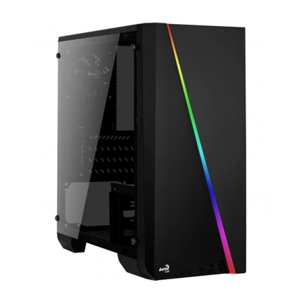 HÁZ AEROCOOL Cylon Mini RGB ablakos fekete