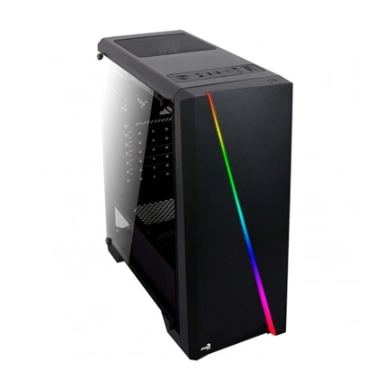HÁZ AEROCOOL Cylon Mini RGB ablakos fekete