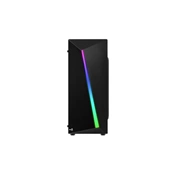 HÁZ AEROCOOL Shard RGB ATX plexi üveg fekete