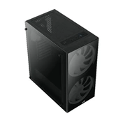HÁZ Aerocool PYTHON RGB Midi-Tower - Fekete Ablakos