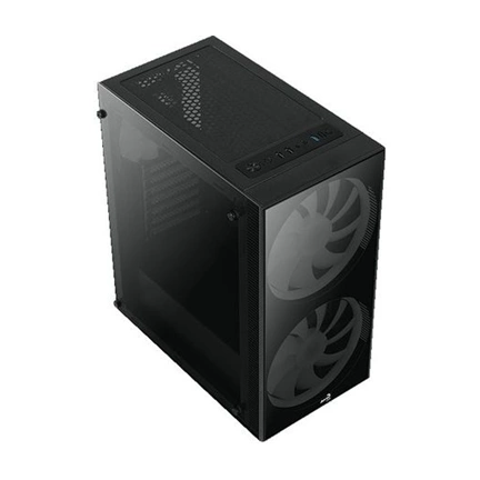 HÁZ Aerocool PYTHON RGB Midi-Tower - Fekete Ablakos