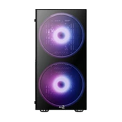 HÁZ Aerocool PYTHON RGB Midi-Tower - Fekete Ablakos