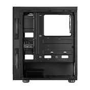 HÁZ Aerocool PYTHON RGB Midi-Tower - Fekete Ablakos