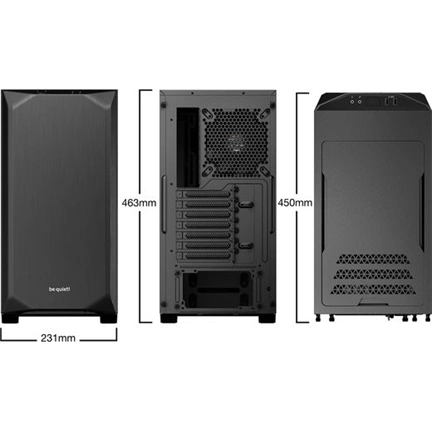 HÁZ BE QUIET Pure Base 500 Window Black