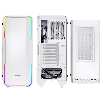 HÁZ BITFENIX Enso RGB Midi-Tower - Tempered Glass - White