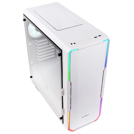 HÁZ BITFENIX Enso RGB Midi-Tower - Tempered Glass - White