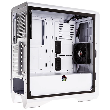 HÁZ BITFENIX Enso RGB Midi-Tower - Tempered Glass - White