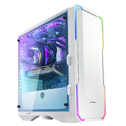 HÁZ BITFENIX Enso RGB Midi-Tower - Tempered Glass - White