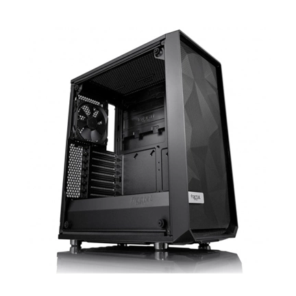 HÁZ FRACTAL DESIGN Meshify C Dark TG Fekete ablakos (táp nélküli)