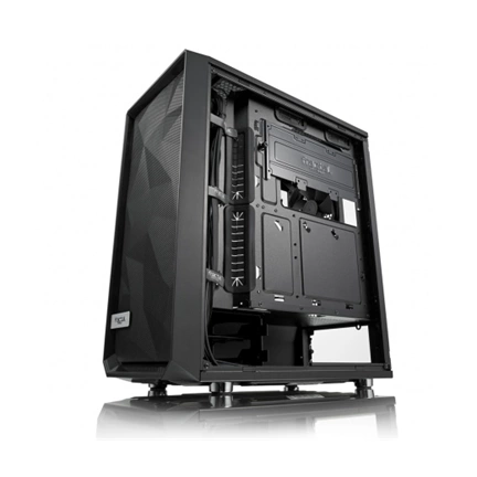 HÁZ FRACTAL DESIGN Meshify C Dark TG Fekete ablakos (táp nélküli)
