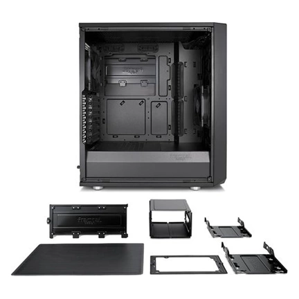 HÁZ FRACTAL DESIGN Meshify C Fekete ATX(táp nélküli) Ház