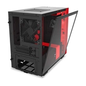 HÁZ NZXT - H210 Matt fekete/piros - CA-H210B-BR