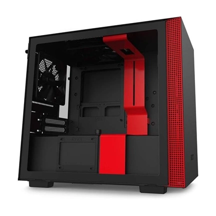 HÁZ NZXT - H210 Matt fekete/piros - CA-H210B-BR