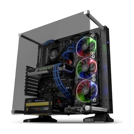 HÁZ Thermaltake Core P3 Tempered Glass Edition táp nélküli ATX számítógépház fekete