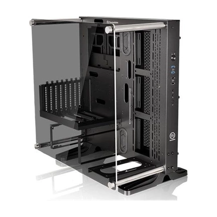 HÁZ Thermaltake Core P3 Tempered Glass Edition táp nélküli ATX számítógépház fekete