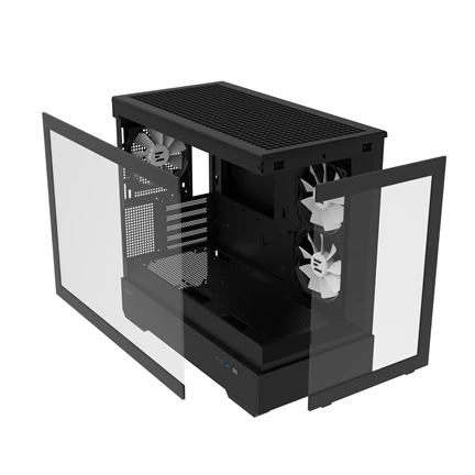 HÁZ ZALMAN P30 Minitower Black+ 3db ARGB fan