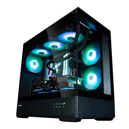 HÁZ ZALMAN P30 Minitower Black+ 3db ARGB fan