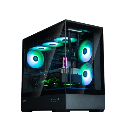 HÁZ ZALMAN P30 Minitower Black+ 3db ARGB fan