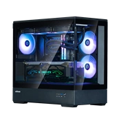 HÁZ ZALMAN P30 Minitower Black+ 3db ARGB fan