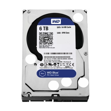 HDD WD Blue 6TB 256MB CACHE SATA-III 5400rpm