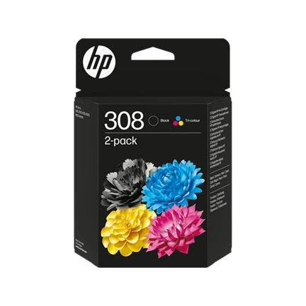 HP 308 tintapatron, fekete/háromszínű 2 darabos kombinált kiszerelés
