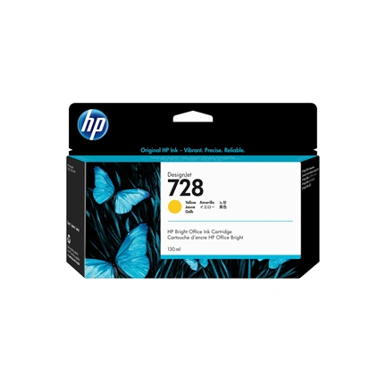 HP Cartridge NO 728 YELLOW 130 ML (F9J65A)