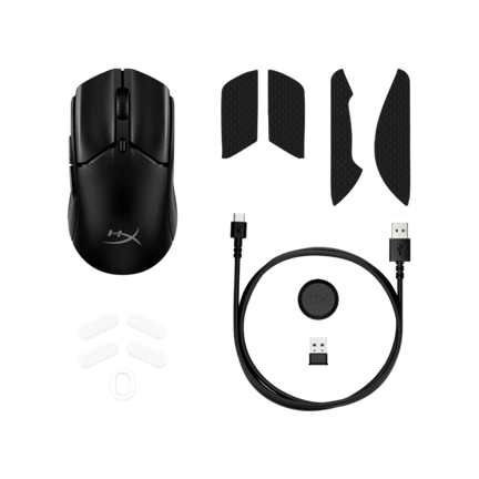 HP HYPERX vezeték nélküli gaming egér Pulsefire Haste 2 Mini - fekete