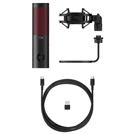 HP HYPERX vezetékes mikrofon QuadCast 2 - fekete