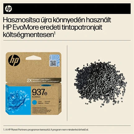 HP Patron 4S6W6NE (HP No937e) Officejet, ciánkék, 1650/oldal Evomore