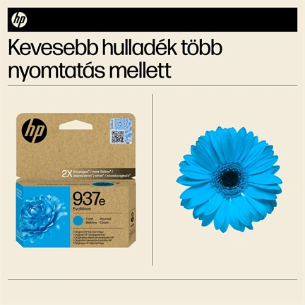 HP Patron 4S6W6NE (HP No937e) Officejet, ciánkék, 1650/oldal Evomore