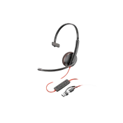 HP Poly Blackwire 3220 sztereó USB-C headset + USB-C–USB-A-adapter (csomagban)