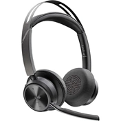 HP Poly Voyager Focus 2 Microsoft Teams Certified USB-C-C Headset + USB-C/A Adapter + Charging Stand