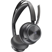 HP Poly Voyager Focus 2 Microsoft Teams Certified USB-C-C Headset + USB-C/A Adapter + Charging Stand