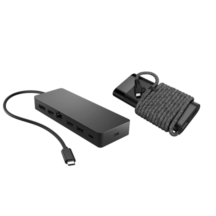 HP kombinált univerzális USB-C-elosztó és -laptoptöltő