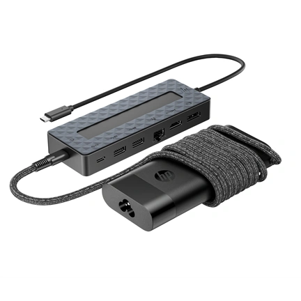 HP kombinált univerzális USB-C-elosztó és -laptoptöltő