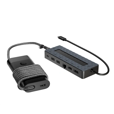 HP kombinált univerzális USB-C-elosztó és -laptoptöltő