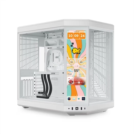 HYTE Y70 Touch Infinite Tempered Glass Snow White