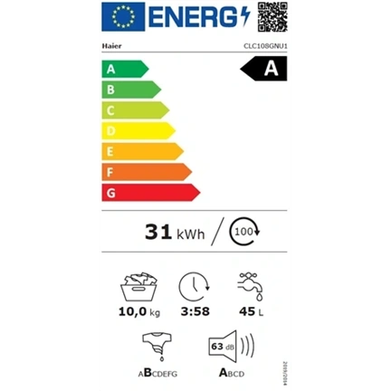 Haier CLC108-GNU1-S mosógép + szárítógép