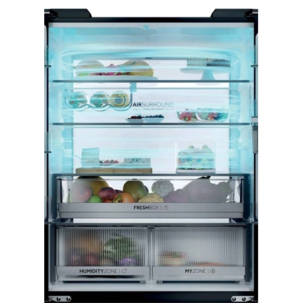 Haier HCKR7819DWGB 4 ajtós hűtő