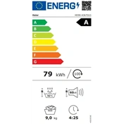 Haier HD90-A367GU1-S inverteres hőszivattyús szárítógép, 9kg