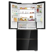 Haier HFKR7819DNGB hűtőszekrény, 4 ajtós, 468 liter, fekete