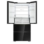 Haier HFKR7819DNGB hűtőszekrény, 4 ajtós, 468 liter, fekete
