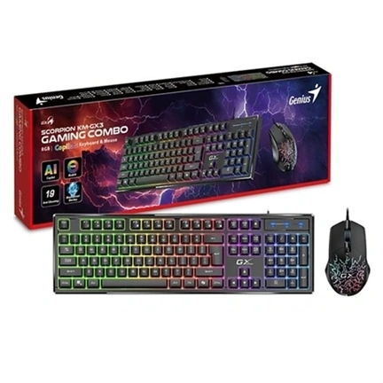 Hama Scorpion KM-GX3 - RGB Copilot billentyűzet és egér
