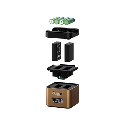 Hähnel ProCube 3 dupla akkutöltő - Olympus