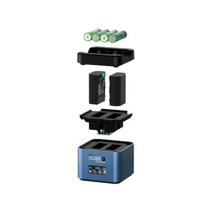 Hähnel ProCube 3 dupla akkutöltő - Panasonic